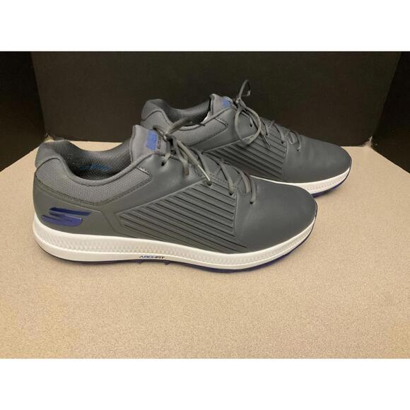 Mens Skechers GO GOLF Elite 5 GF Grey/Blue Spikeless Golf Shoes. Size 13. Nice! - Picture 1 of 11